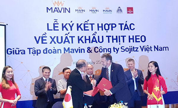 Tập đoàn Mavin: Doanh nghiệp Việt Nam đầu tiên xuất khẩu thịt heo thành công