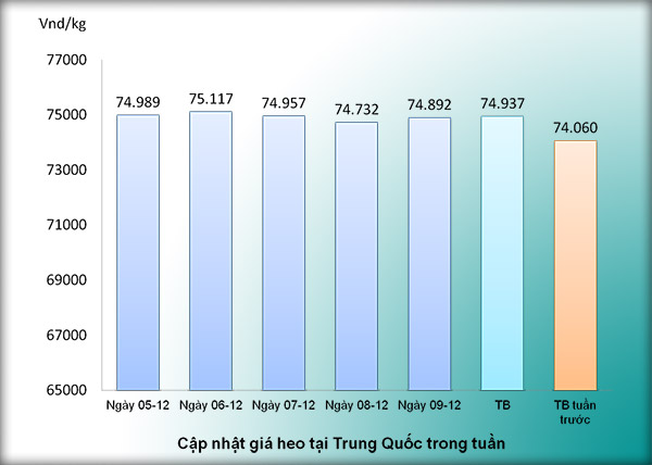 Giá thịt heo biến động trong tuần 50 năm 2016 