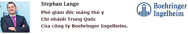 3.Ông Stephan Lange, Phó giám đốc mảng thú y chi nhánh Trung Quốc của công ty Boehringer Ingelheim.