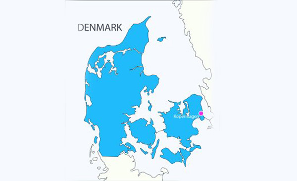Đất nước Đan Mạch nhỏ bé.