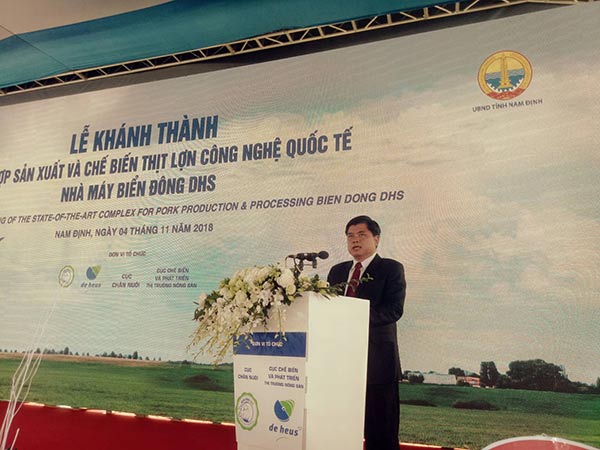 Thứ trưởng Bộ NN&PTNT Trần Thanh Nam phát biểu tại buổi lễ. Ảnh: M.H