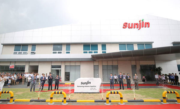 Nhà máy Sunjin F&F có diện tích 4,4ha hệ thống dây chuyền sản xuất với Công nghệ hiện đại