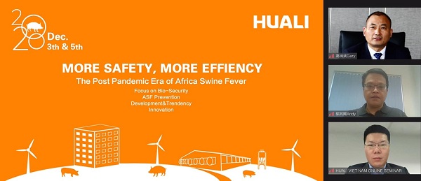 HUALI: Tổ chức thành công hai hội thảo trực tuyến “An toàn hơn, hiệu quả hơn thời kỳ sau của dịch tả châu Phi – Trò chuyện cùng chuyên gia”
