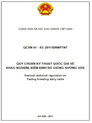 Quy chuẩn kỹ thuật quốc tế về khảo nghiệm, kiểm định bò giống hướng sữa